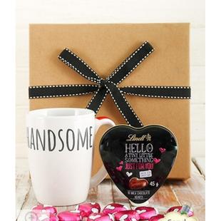 Hello Handsome Mug and Lindt Chocs